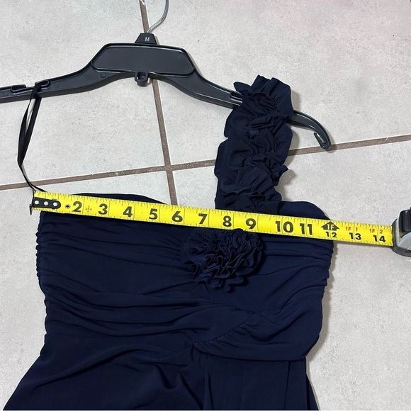 Sweet Storm Women Party One Shoulder Navy Blue Dress size small - Picture 8 of 9